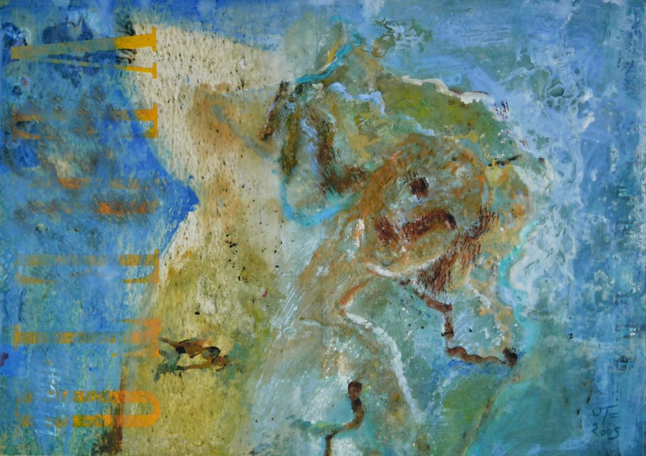 Kauernde Aphrodite (Rhodos) 2005, 69 x 49 cm