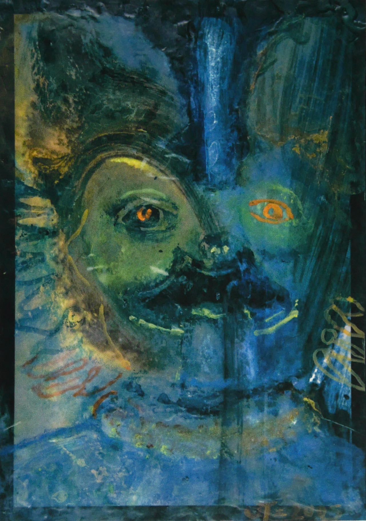 Fledermausgott 2005, 60 x 42 cm