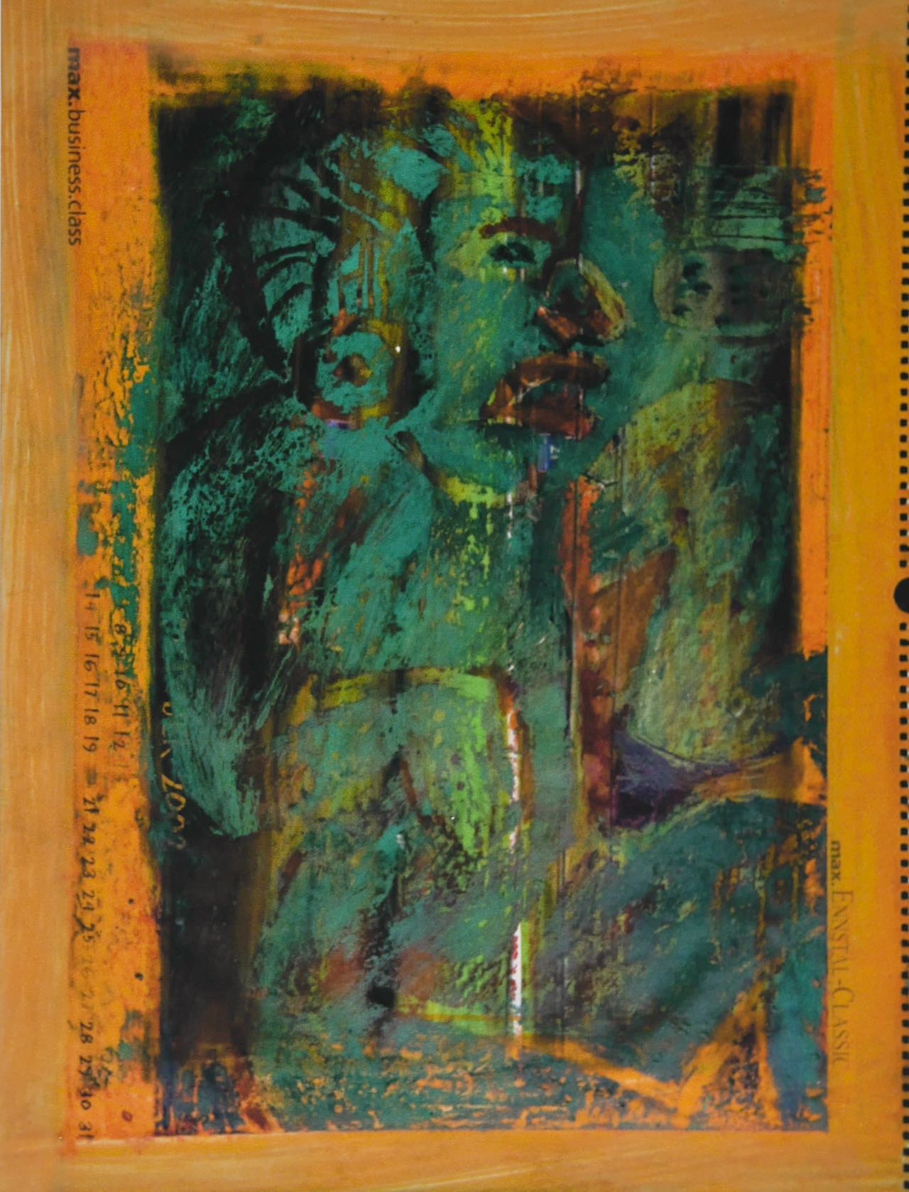 „Danzante" (Monte Alban) 2005, 49 x 65 cm